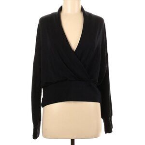 Sanctuary Black Modal Wrap Top, XS